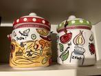 Blond potten 2 stuks, Huis en Inrichting, Keuken | Potten en Pannen, Ophalen, Zo goed als nieuw, Overige materialen, Pot, Bus of Blik