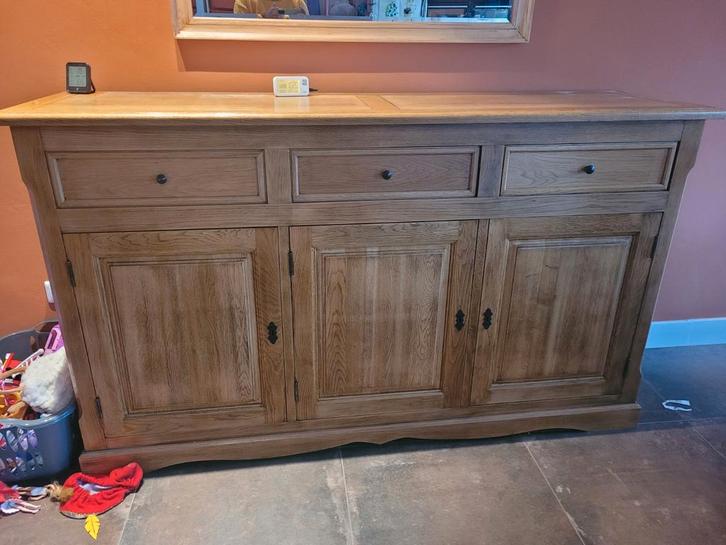 Eiken houten dressoirs, Huis en Inrichting, Kasten | Dressoirs, 150 tot 200 cm, 25 tot 50 cm, Ophalen