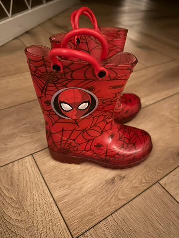 Kinder laarsjes regen laarzen schoenen spiderman maat 25 26 beschikbaar voor biedingen