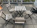 Ikea Tarno tafel en stoelen, Ophalen, 5 zitplaatsen, Gebruikt, Hardhout