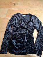 Helena Hart Velours Top Zwart Maat S, Zwart, Zo goed als nieuw, Lange mouw, Maat 36 (S)
