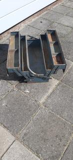 vintage metalen gereedschapskist, Ophalen of Verzenden, Gebruikt