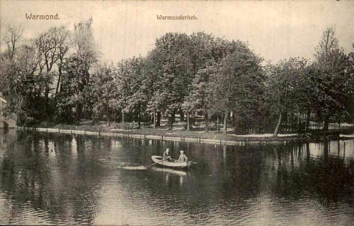 Warmond - Warmonderhek - Roeiboot, Verzamelen, Ansichtkaarten | Nederland, Gelopen, Zuid-Holland, 1940 tot 1960, Ophalen of Verzenden
