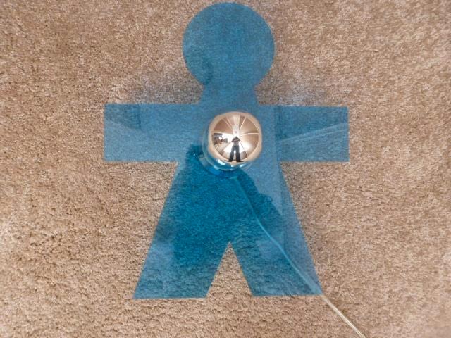 ZO GOED ALS NIEUW mooi BLAUW WANDLAMPJE motief kindje, Kinderen en Baby's, Kinderkamer | Inrichting en Decoratie, Zo goed als nieuw