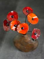 7 klaprozen keramiek, Ophalen of Verzenden