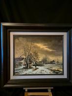 Winterlandschap, Antiek en Kunst, Kunst | Schilderijen | Klassiek, Ophalen of Verzenden