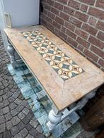 Antieke Tafel met Tegels, Ophalen of Verzenden