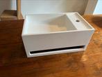 Nieuw SOLID SURFACE matwitte wasbak met handdoekrek 50x30x22, Ophalen, Nieuw, Wastafel