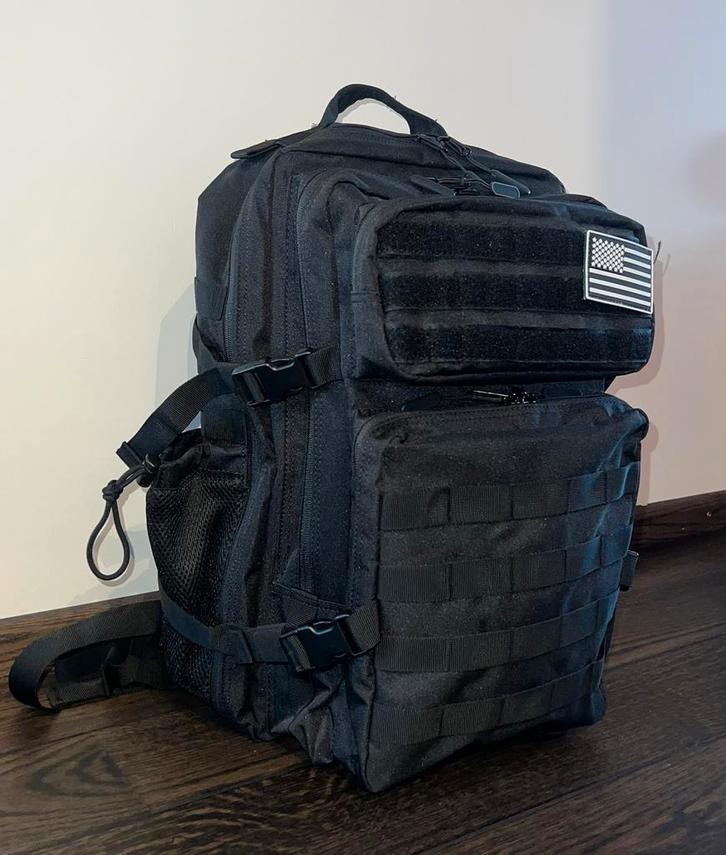 Zwarte Tactical Backpack Rugzak Tas 45L, Kleding | Heren, Overige Herenkleding, Nieuw, Ophalen of Verzenden