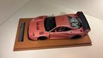 Ferrari f40 lemans 1996 pink LTD 60 Pcs tecnomodel 1.18, Ophalen of Verzenden, A, A, A