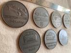 PORCHE 7x Jaarpenning/medaille Verschillende modellen/bouwjr, Postzegels en Munten, Penningen en Medailles, Verzenden, Brons, Nederland