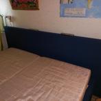 Elektrische BOXSPRING incl.2 Matrassen 90x200 Hoofdeind 220, Ophalen, Tweepersoons, Wit, 210 cm
