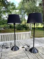 Set brocante zwarte tafelschemerlampen, Ophalen