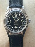 Oris 17 jewels pointer date, Ophalen, Zo goed als nieuw, Leer, Overige merken