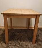 Houten vierkante tafel, Ophalen, Gebruikt, Vierkant, Tot twee personen