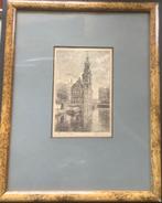 Amsterdam, singel, Munt, Munttoren, est Landre, oud, bloemen, Ophalen of Verzenden