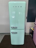Retro SMEG Koelkast met Vriesvak - Mintgroen, 200 liter of meer, 60 cm of meer, Zo goed als nieuw, Energieklasse A of zuiniger