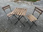 Franse terras set 2 stoelen plus tafeltje bistro nieuw, Tuin en Terras, Tuinsets en Loungesets, Ophalen of Verzenden, Zo goed als nieuw