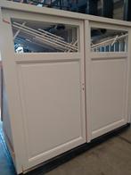 Kozijn met dubbele garage deuren, Ophalen, Hout, 120 cm of meer, 215 cm of meer