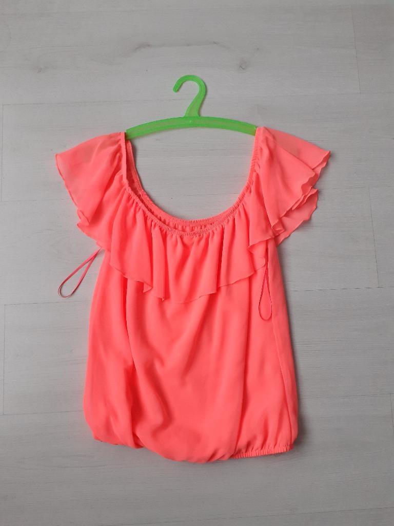 Rose/Oranje Top Maat S Nieuw, Maat 38/40 (M), Nieuw, Oranje, Ophalen of Verzenden