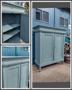 Biedermeier meidenkast Frans blauw UNIEK!, Huis en Inrichting, Ophalen, Nieuw