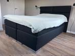 Boxspring 140x220 - Tweepersoonsbed, Ophalen, Gebruikt, Zwart, Tweepersoons