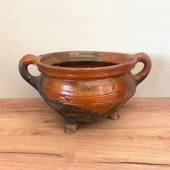 Kookpot - graap - 15e / 16e eeuw - bodemvondsten - aardewerk, Antiek en Kunst, Antiek | Keramiek en Aardewerk, Ophalen of Verzenden