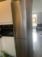 Zilverkleurige Bosch koelkast en vriezer, Witgoed en Apparatuur, Ophalen, Gebruikt, 200 liter of meer, Met aparte vriezer