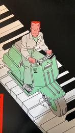 Joost Swarte Zeefdruk - Twist er Scooter 1983, Ophalen of Verzenden