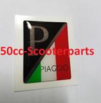 Sticker Logo Voorscherm Zwart Italy 3D Vespa Lx Piaggio Prim