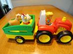 Fisher Price Little People Tractor, Ophalen, Zo goed als nieuw, Auto of Voertuig, Met geluid
