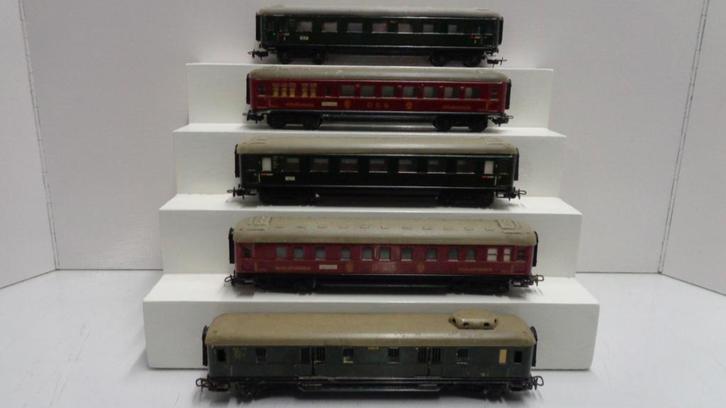 5x Marklin D-Zug Schurzenwagens (H0)., Hobby en Vrije tijd, Modeltreinen | H0, Gebruikt, Wagon, Wisselstroom, Märklin, Ophalen of Verzenden