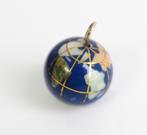 14 krt gouden wereldbol met emaille, Overige merken, ., Ophalen of Verzenden, Zo goed als nieuw