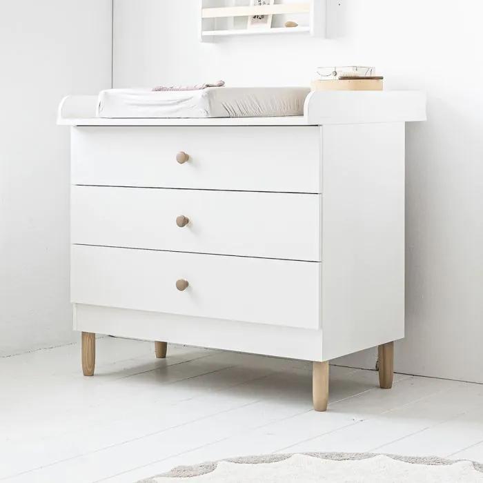 Petite Amelie - Commode & meegroei Ledikant Set, Kinderen en Baby's, Kinderkamer | Commodes en Kasten, Zo goed als nieuw, Commode