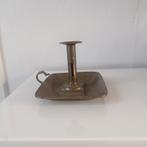Franse antieke kandelaar, messing kandelaar, vintage, Antiek en Kunst, Ophalen of Verzenden