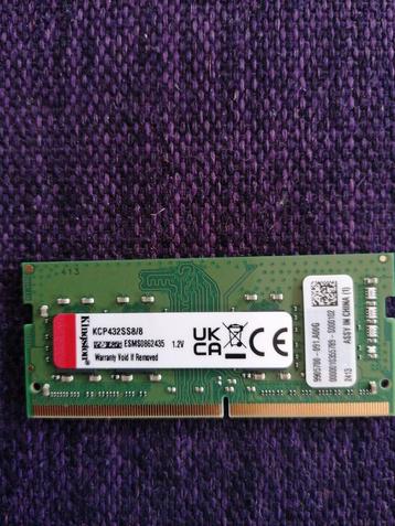 Nieuwe Kingston 8GB DDR4 SODIMM 3200MHz beschikbaar voor biedingen