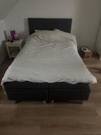 Leenbakker Boxcombinatie Alta 5delig donkergrijs 120x200cm, Huis en Inrichting, Slaapkamer | Boxsprings, Ophalen, Zo goed als nieuw