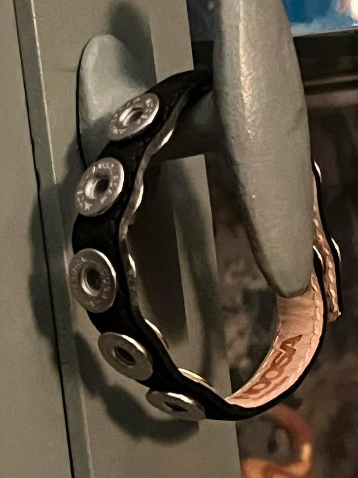 Noosa Amsterdam petite band M voor 5 chunks nw, Sieraden, Tassen en Uiterlijk, Armbanden, Zo goed als nieuw, Leer, Zwart, Ophalen of Verzenden