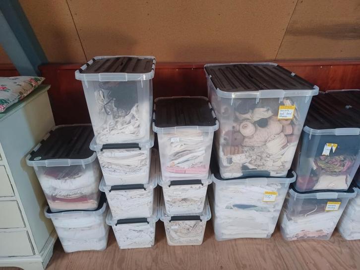 ❤️️ GROTE PARTIJ BROCANTE kant band bed tafel kleding, Antiek en Kunst, Curiosa en Brocante, Ophalen