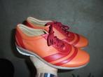 S5) compagnucci oranje rood leer veter schoenen italy mt 36, Compagnucci, Ophalen of Verzenden, Zo goed als nieuw, Rood