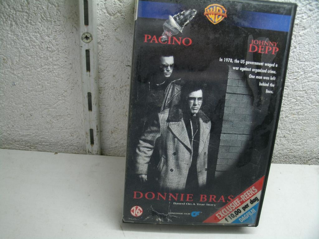 vhs 143b donnie brasco  gr, Alle leeftijden, Ophalen of Verzenden, Zo goed als nieuw, Actie en Avontuur