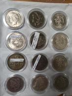 Groot lot zilveren Amerikaanse en Mexicaanse munten, Ophalen of Verzenden, Noord-Amerika, Zilver