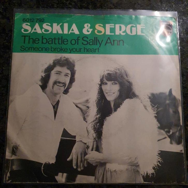 Saskia & Serge  - The battle of Sally Ann  (piraten topper), Cd's en Dvd's, Vinyl Singles, Gebruikt, Pop, Ophalen of Verzenden