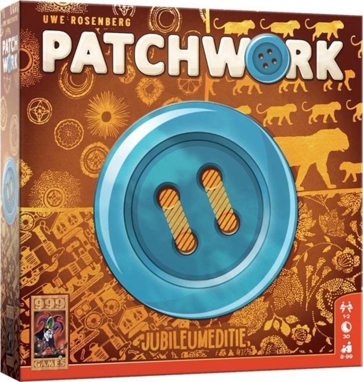 Patchwork Jubileumeditie 999 Games Bordspel Nieuw, Hobby en Vrije tijd, Gezelschapsspellen | Bordspellen, Nieuw, Een of twee spelers