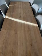 Houten eettafel met stoelen, Huis en Inrichting, Tafels | Eettafels, Ophalen, 100 tot 150 cm, Eikenhout, Zo goed als nieuw
