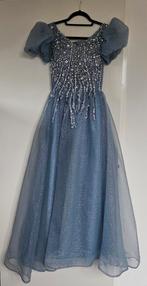 Prachtige Blauwe Galajurk met Pailletten - XS, Kleding | Dames, Jurken, Blauw, Ophalen of Verzenden, Maat 34 (XS) of kleiner, Onder de knie