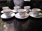 6 Plata kop en schotels Regout., Ophalen of Verzenden