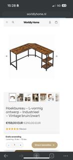 Hoek bureau gebruikt, Ophalen, Gebruikt, Varsagle, Bureau