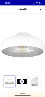 Plafondlamp wit/zilver doorsnede 40 cm, Ophalen, Zo goed als nieuw