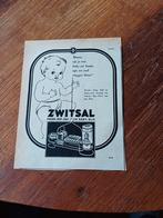 Advertentie van Zwitsal producten 1948, Ophalen of Verzenden, Zo goed als nieuw, Overige typen